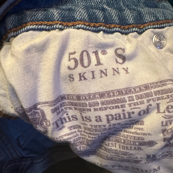 Boot Stitch 501 S Skinny Levi’s - Picture 5 of 6